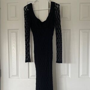 Bardot Black Lace Dress